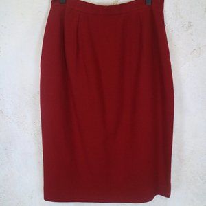 Red Pencil Skirt